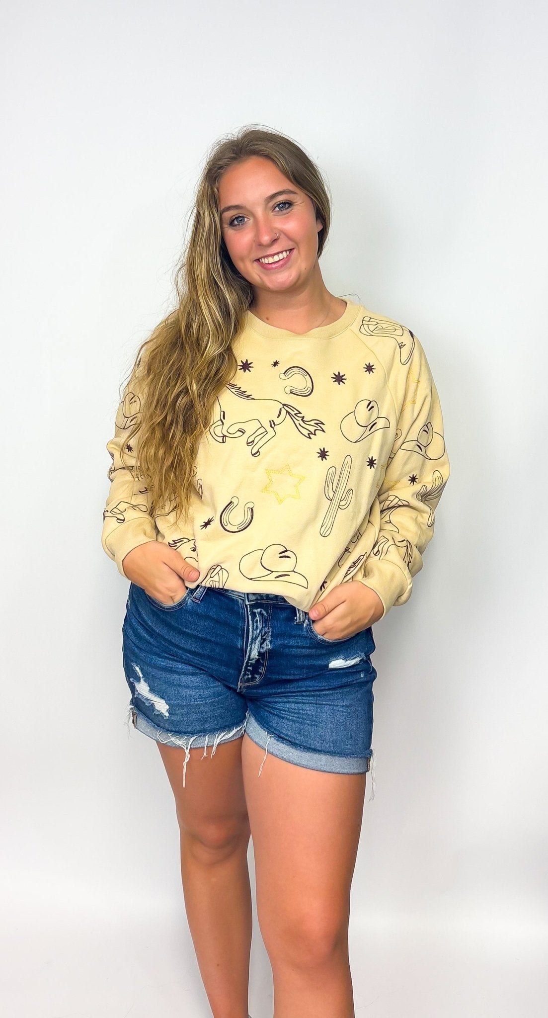 Sheriffs Posse Embroidered Sweatshirt - Deadwood South Boutique & Company LLC