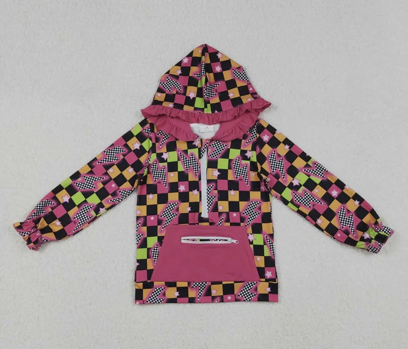 Shinning Lights Plaid Hoodie - Deadwood South Boutique & Company LLC
