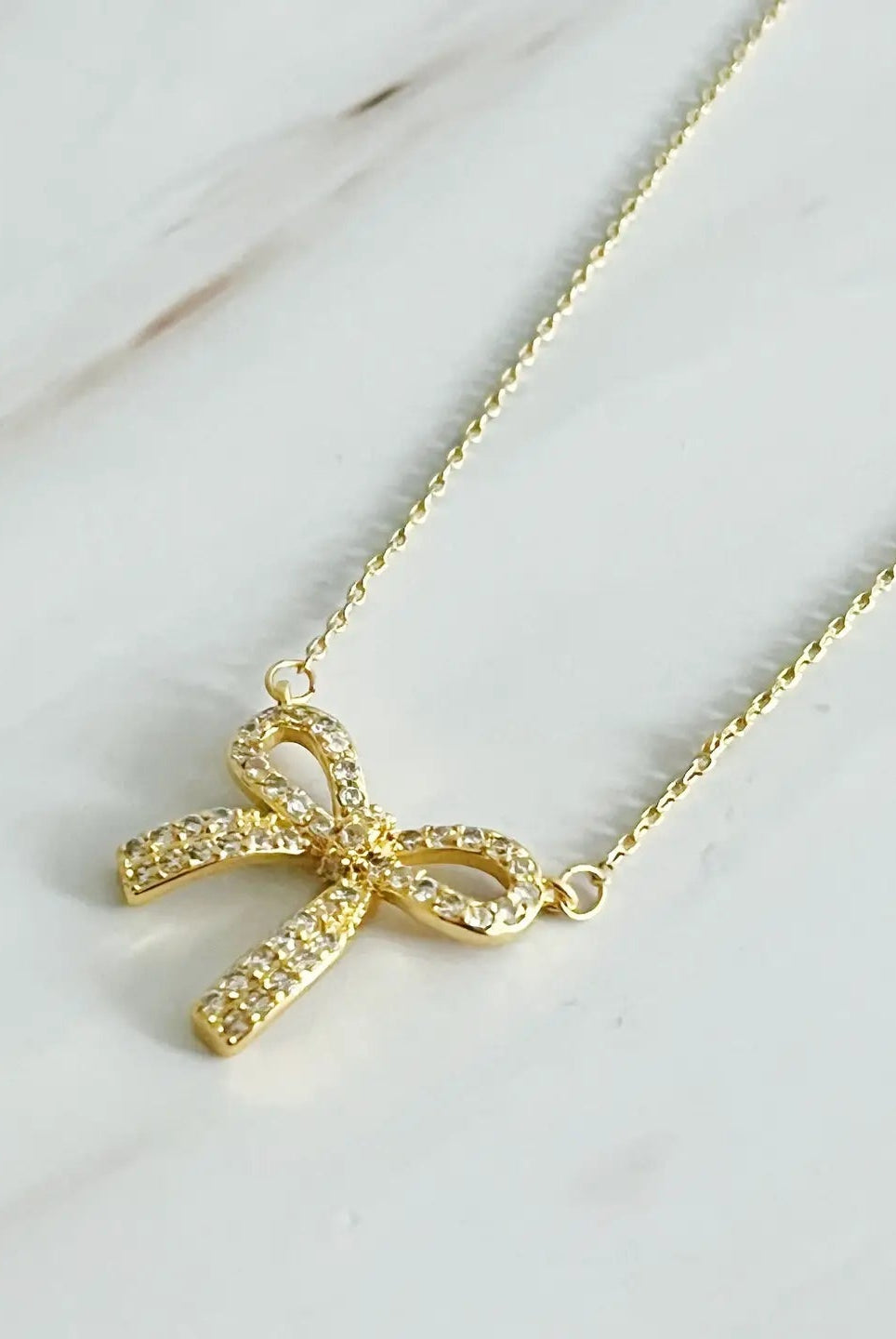 Simply Shine Bow Necklace - Deadwood South Boutique & Company LLC