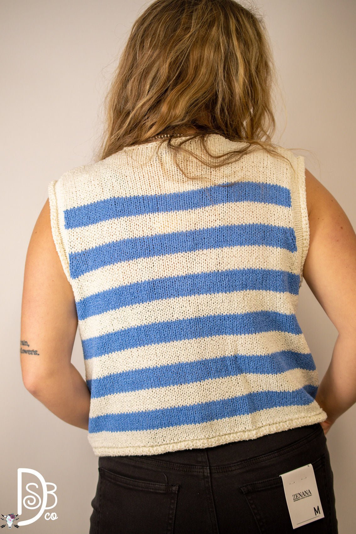 Sleeveless Knitted Sweater Vest - Deadwood South Boutique & Company LLC