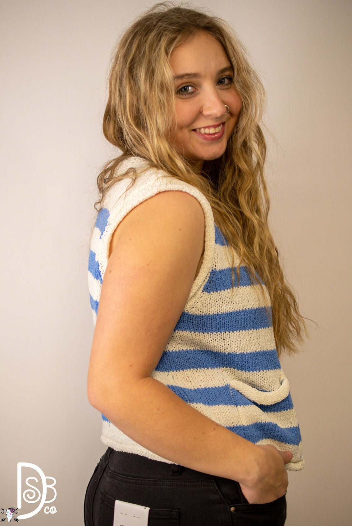 Sleeveless Knitted Sweater Vest - Deadwood South Boutique & Company LLC