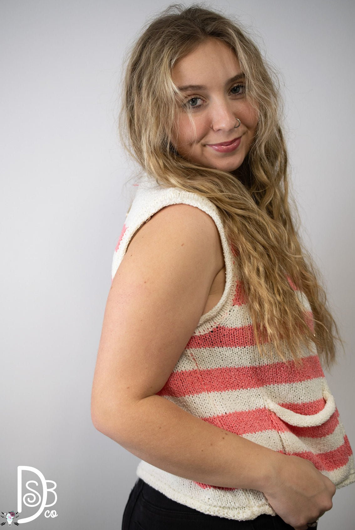 Sleeveless Knitted Sweater Vest - Deadwood South Boutique & Company LLC