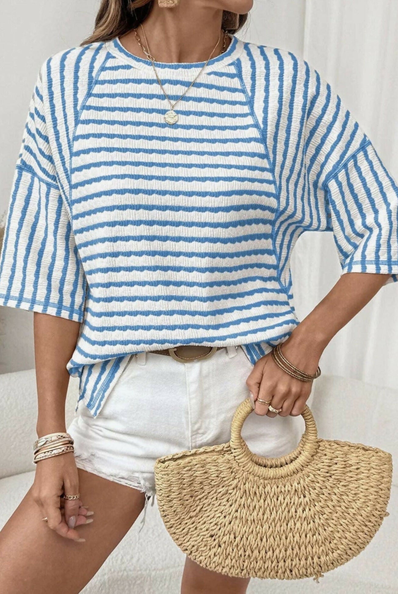Sloane Texturex Oversized Top - Deadwood South Boutique & Company LLC