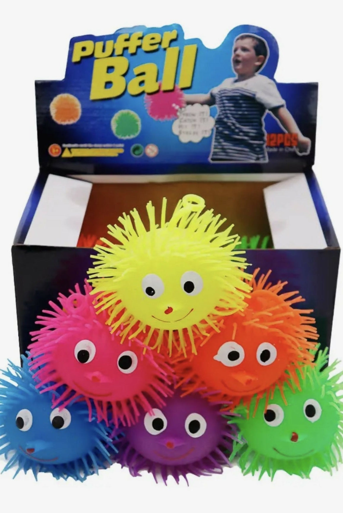 Smiley Spiky LED Light Puffer Ball - Deadwood South Boutique & Company LLC