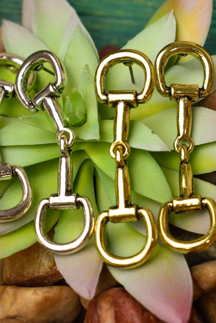 Snaffle Bit Dangle Earrings - Deadwood South Boutique & Company LLC