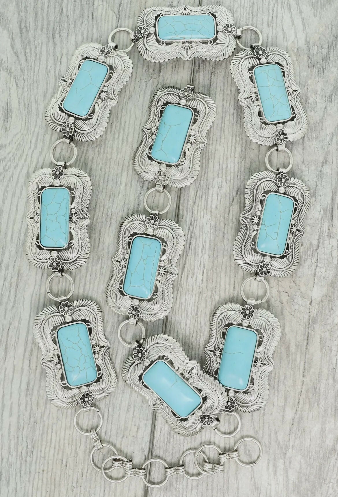 Sophia Rectangle Concho Belt - Deadwood South Boutique & Company LLC