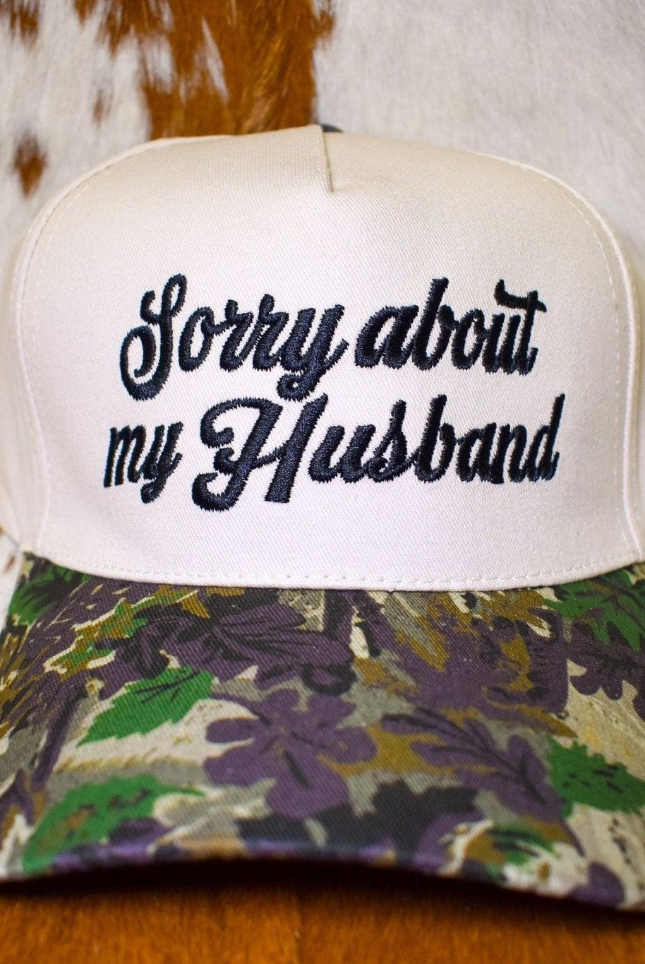 Sorry About My Husband Trucker Cap - Deadwood South Boutique & Company LLC