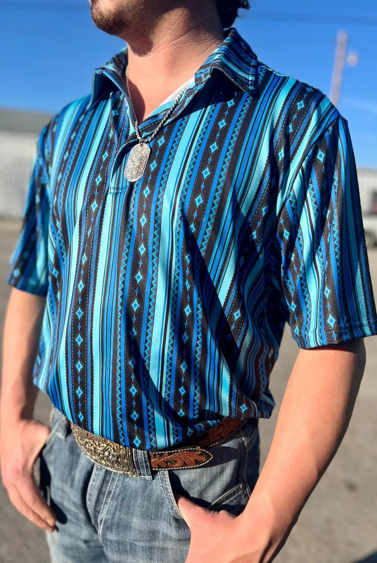 Southern Blue Polo - Deadwood South Boutique & Company LLC