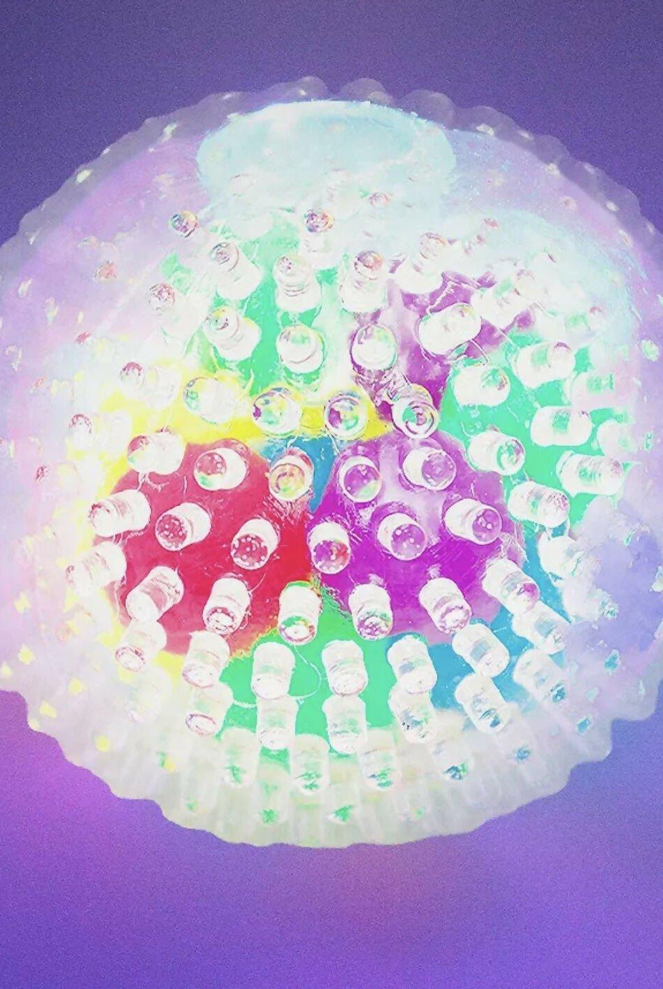 Spiky LED Multi Color Puffer Squishy Ball - Deadwood South Boutique & Company LLC