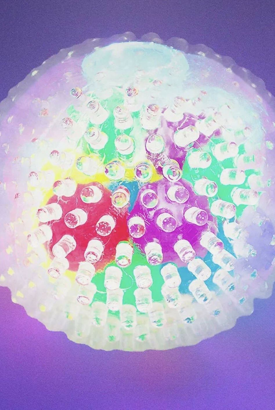 Spiky LED Multi Color Puffer Squishy Ball - Deadwood South Boutique & Company LLC