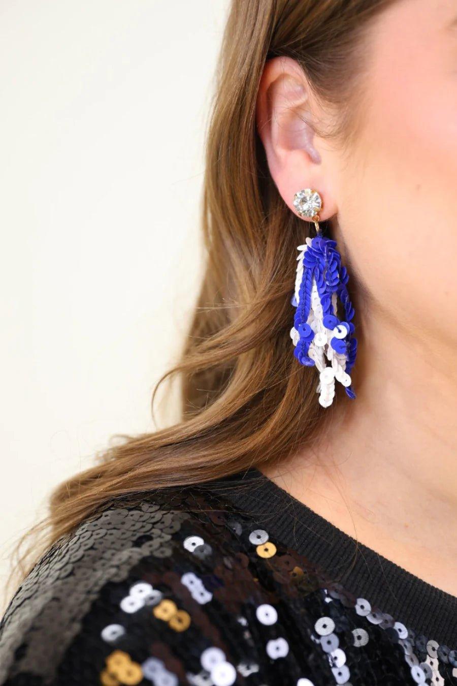 Spirit Sequin Fringe Earrings - Deadwood South Boutique & Company LLC