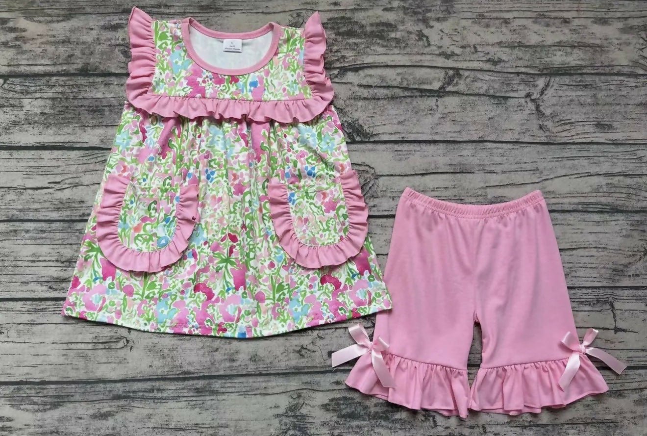 Spring Flowers Tunic Set - Deadwood South Boutique & Company LLC