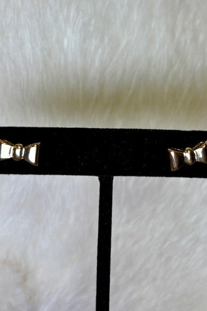 Steely Bow Stud Earrings - Deadwood South Boutique & Company LLC