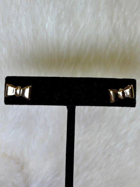 Steely Bow Stud Earrings - Deadwood South Boutique & Company LLC