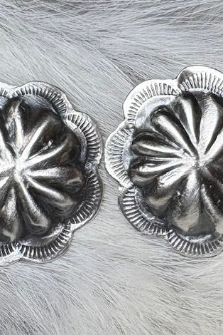 Sterling Silver Concho Earrings - Deadwood South Boutique & Company LLC