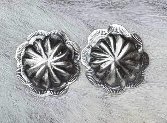 Sterling Silver Concho Earrings - Deadwood South Boutique & Company LLC