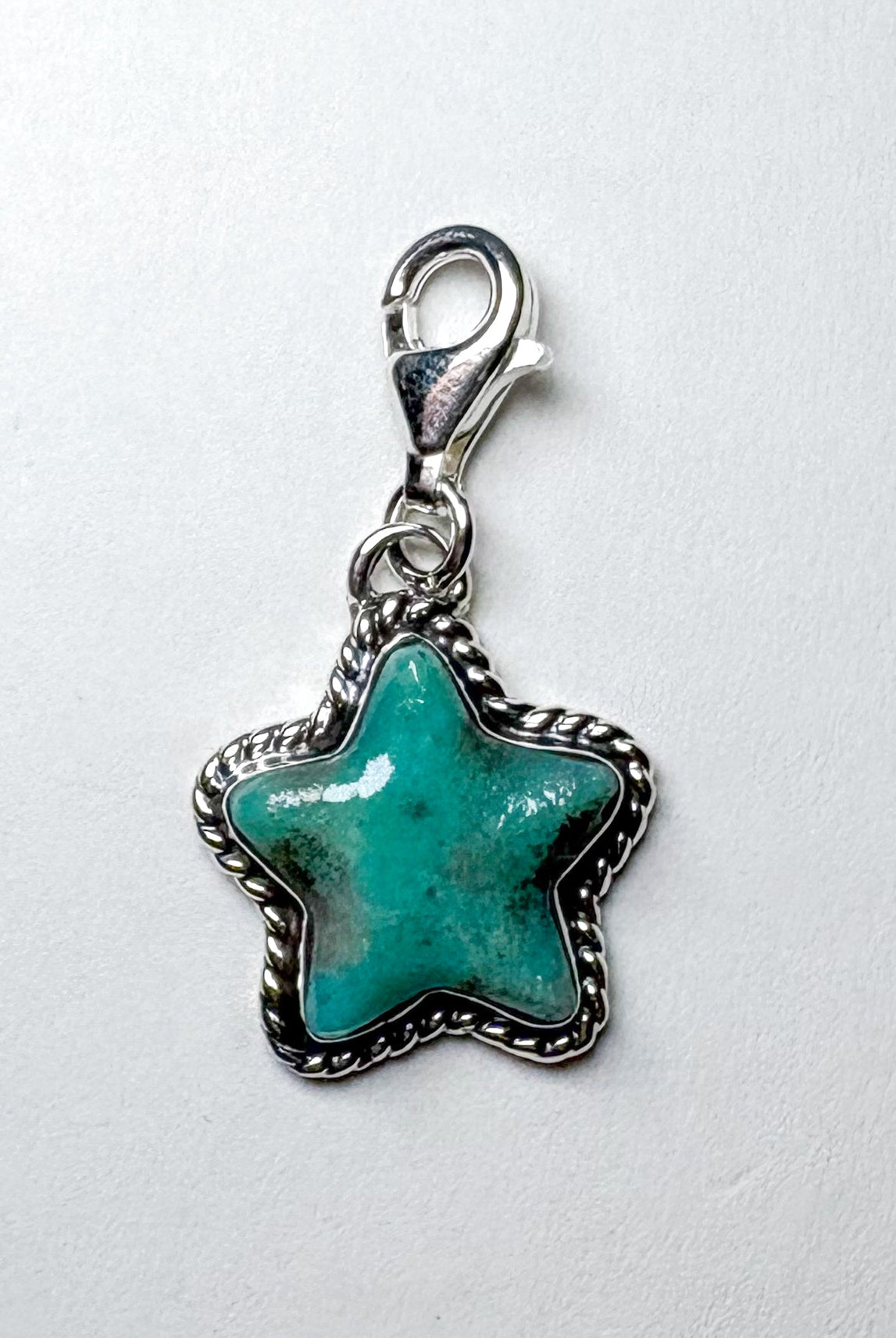 Sterling & Turquoise Star Charm - Deadwood South Boutique & Company LLC