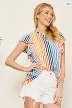 Striped Together Spring Top - Deadwood South Boutique & Company LLC