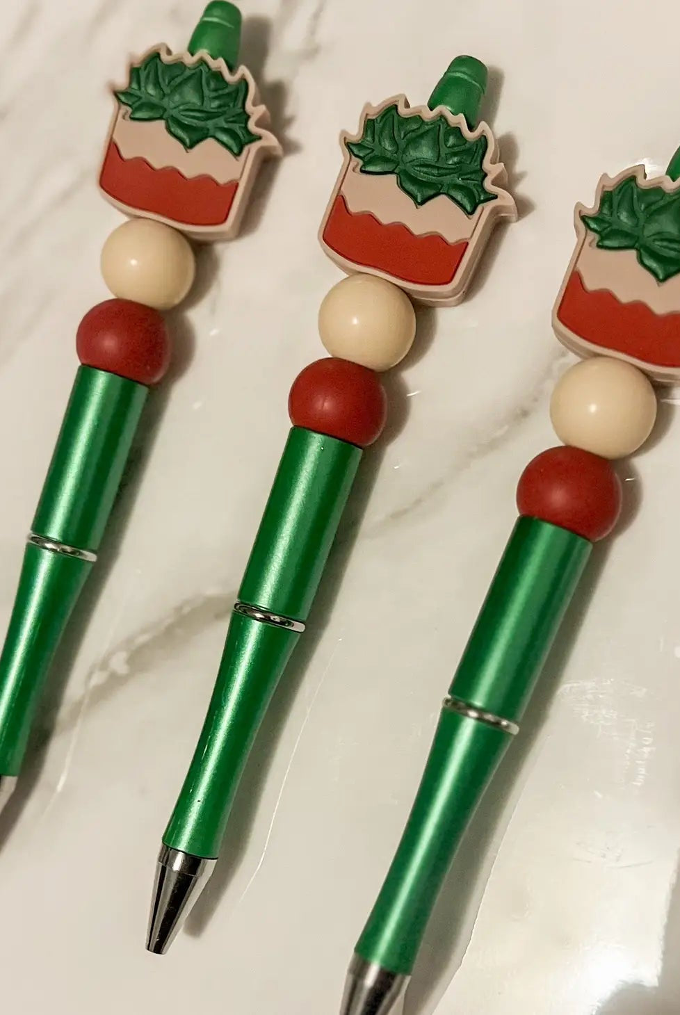 Succulent Beaded Pen - Deadwood South Boutique & Company LLC