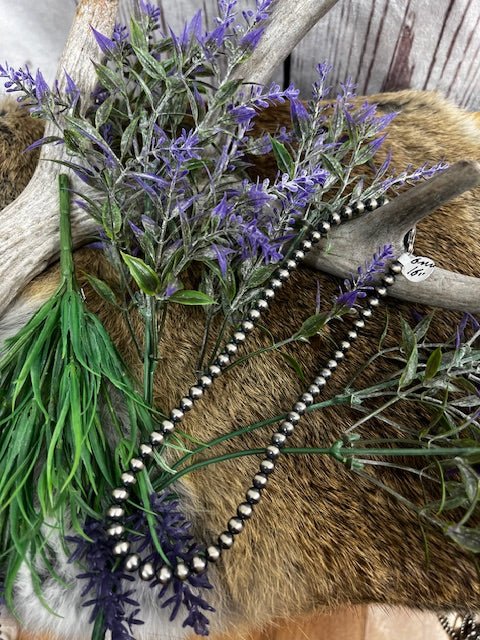 Sunnie Navajo Pearl 6mm Strand Necklace 16" - Deadwood South Boutique & Company LLC