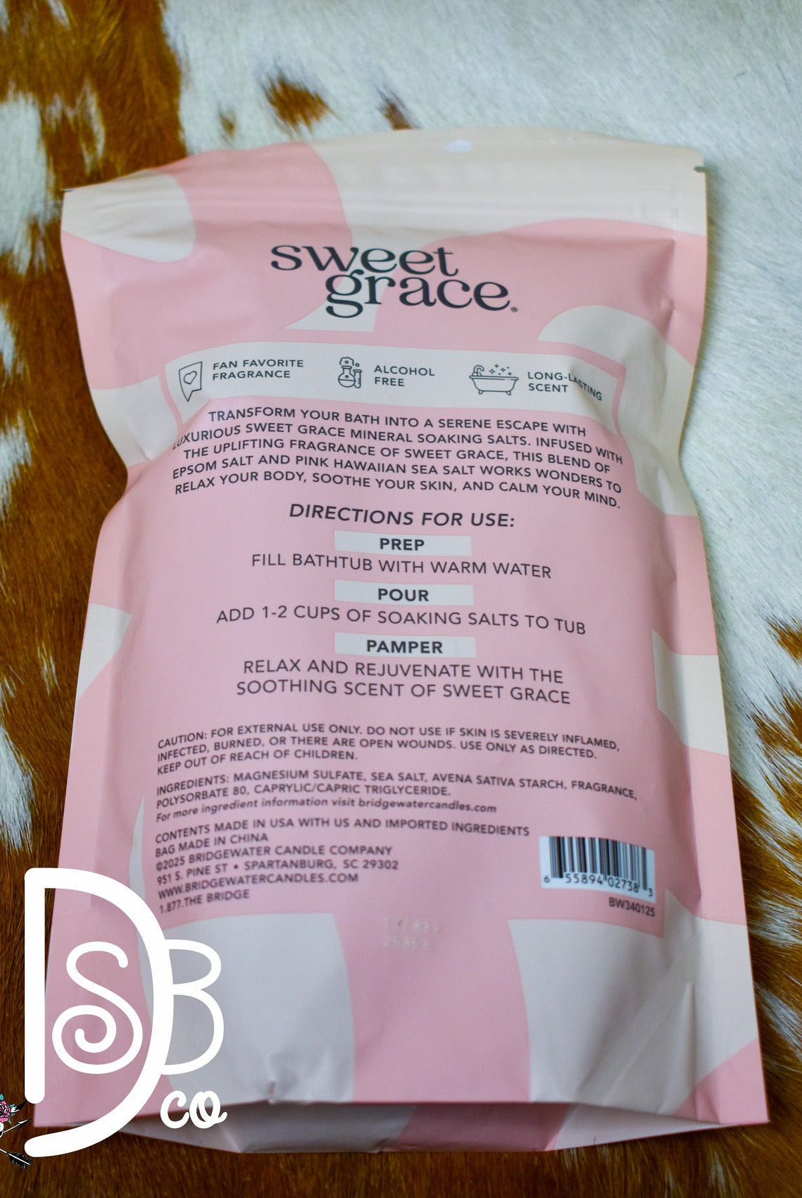Sweet Grace Soaking Salts - Deadwood South Boutique & Company LLC