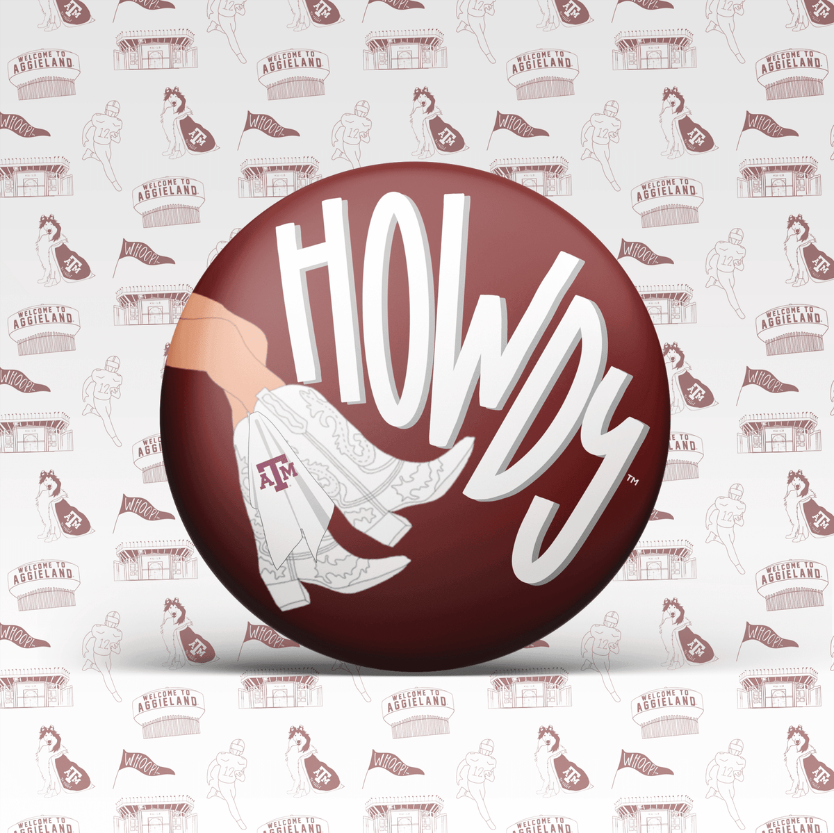 Texas A&M Game Day Buttons | Gameday Pins - Deadwood South Boutique & Company LLC