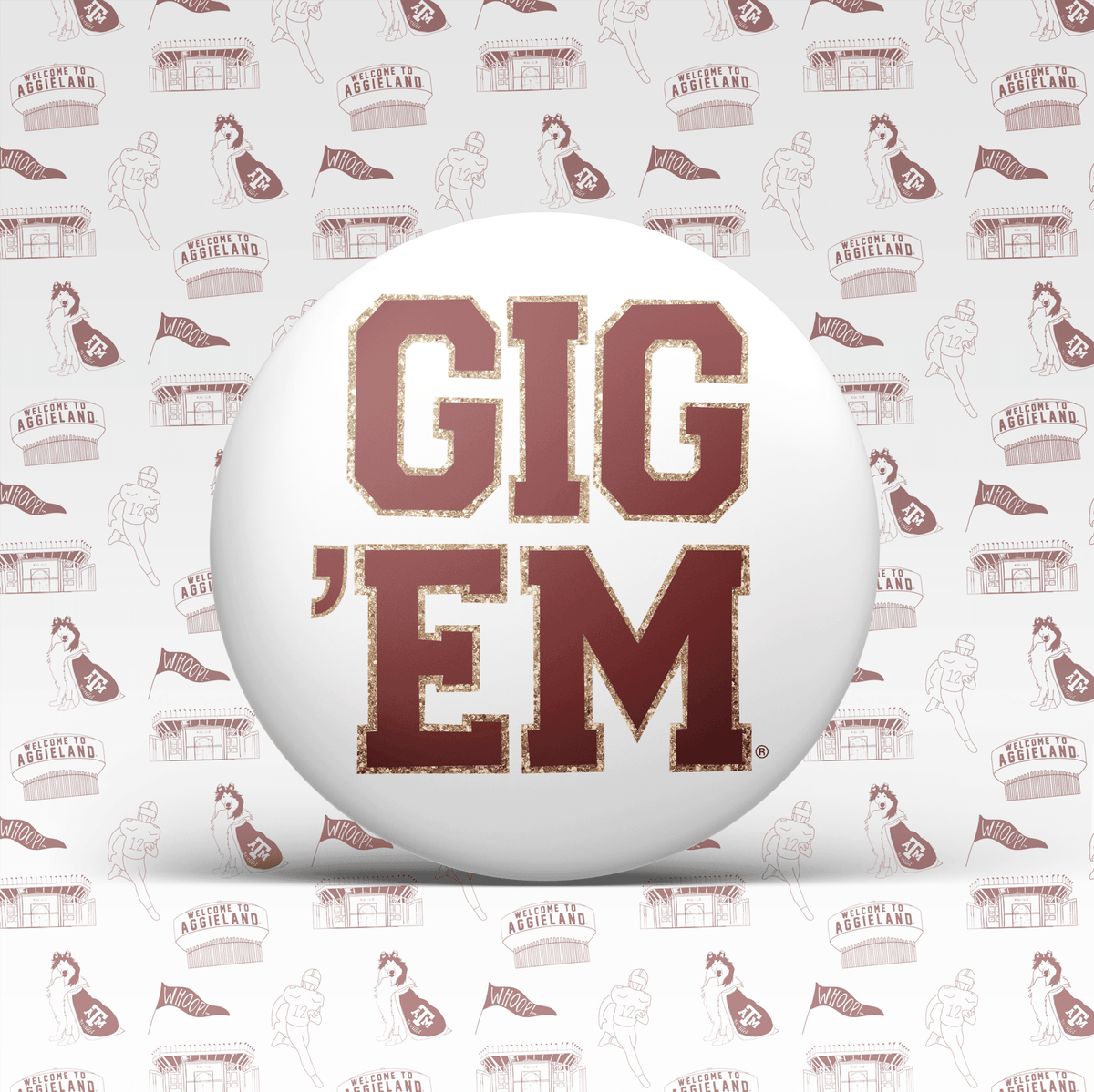Texas A&M Game Day Buttons | Gameday Pins - Deadwood South Boutique & Company LLC