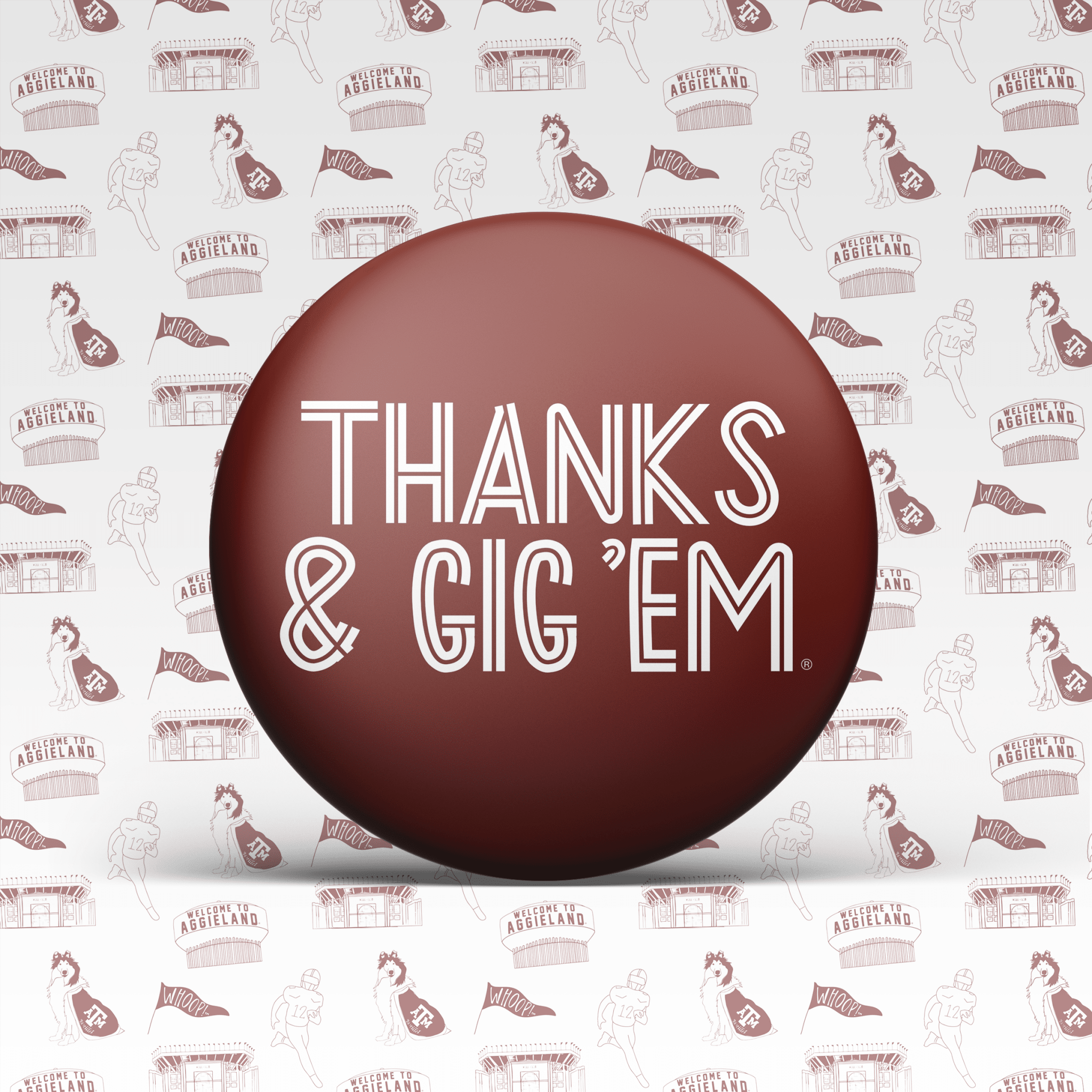 Texas A&M Game Day Buttons | Gameday Pins - Deadwood South Boutique & Company LLC