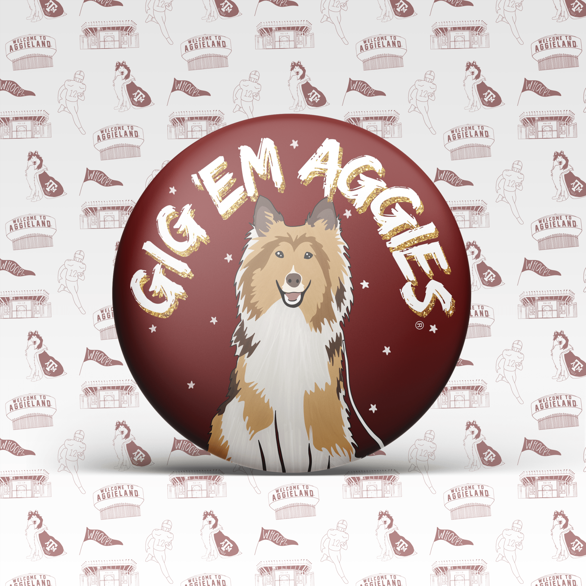 Texas A&M Game Day Buttons | Gameday Pins - Deadwood South Boutique & Company LLC