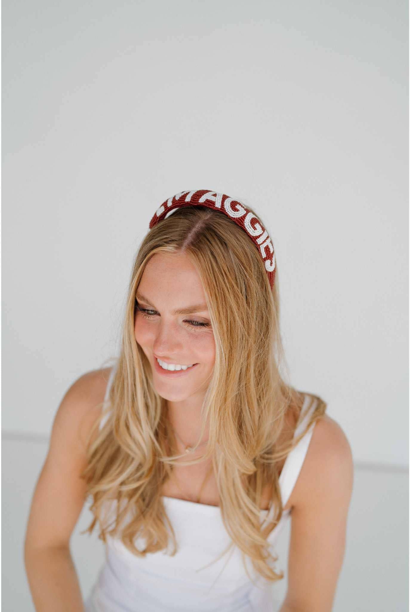 Texas A&M Gig 'em Aggies Headband by Desden - Deadwood South Boutique & Company LLC