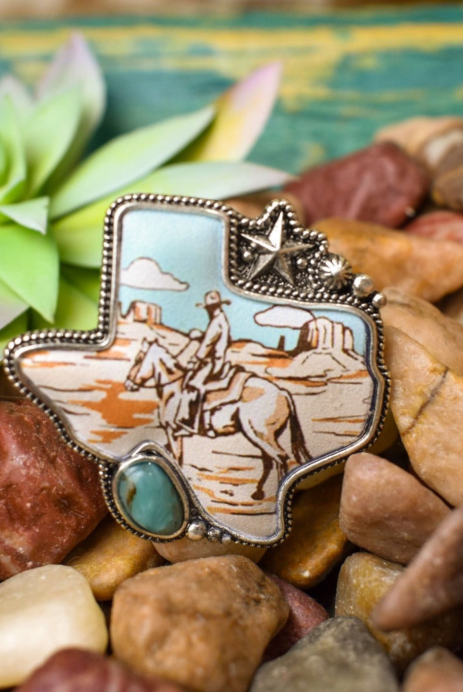 Texas Sunsets Ring/Scarf Slide - Deadwood South Boutique & Company LLC
