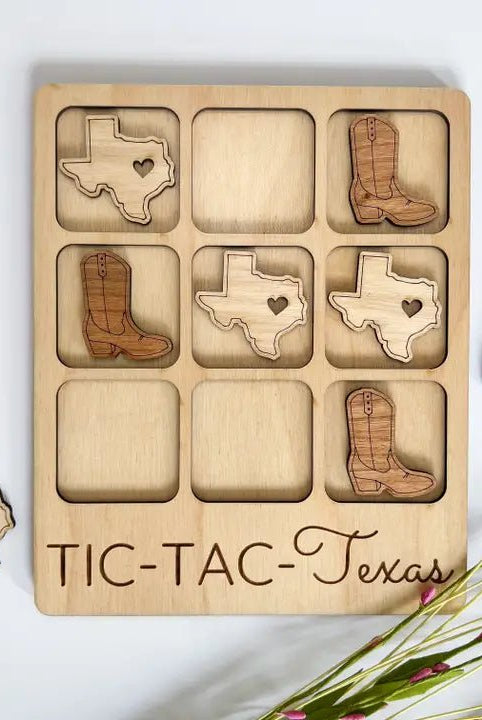 Texas Tic - Tac - Toe Game - Deadwood South Boutique & Company LLC