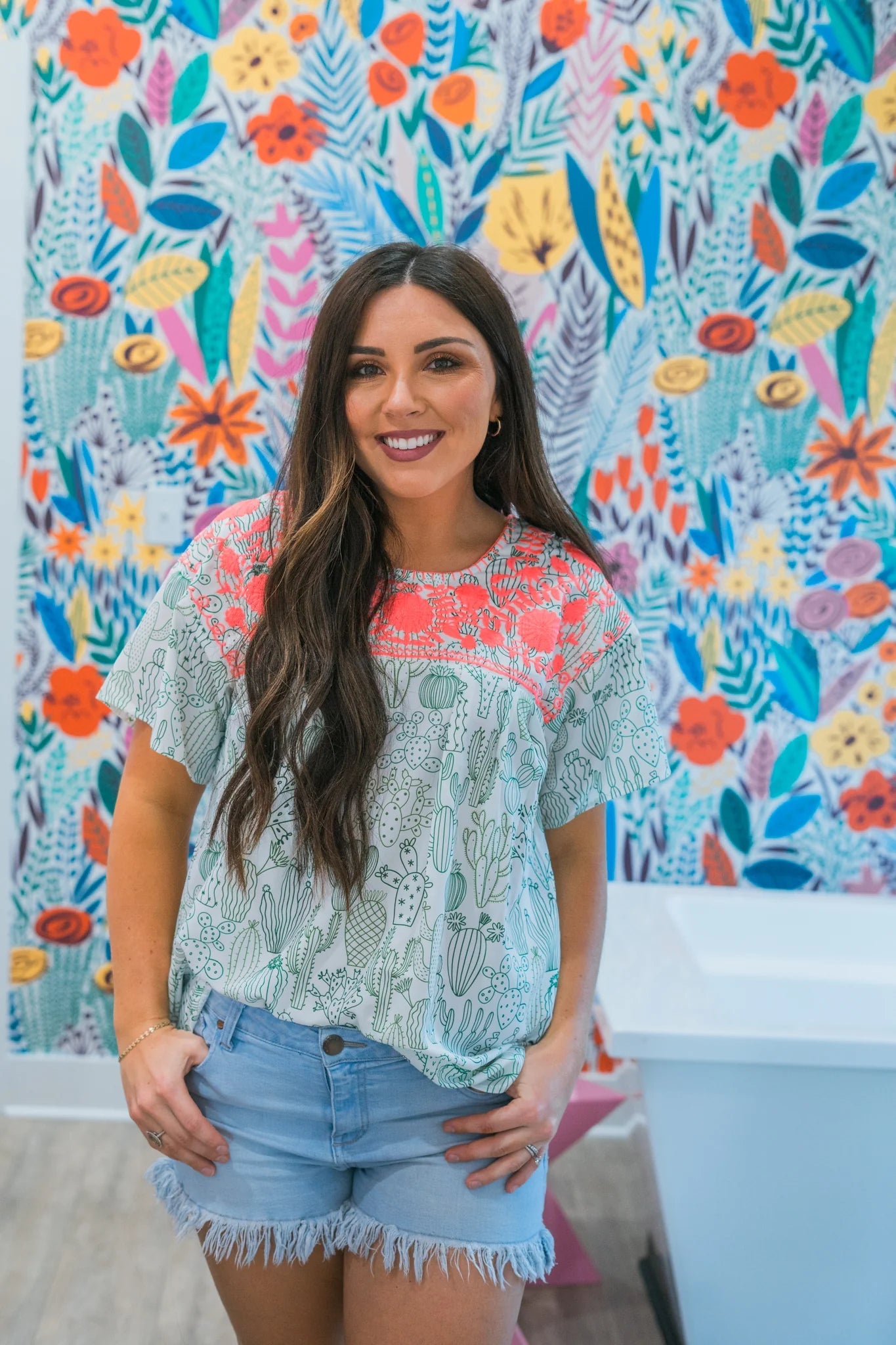 The Arizona Cactus Top - Deadwood South Boutique & Company LLC