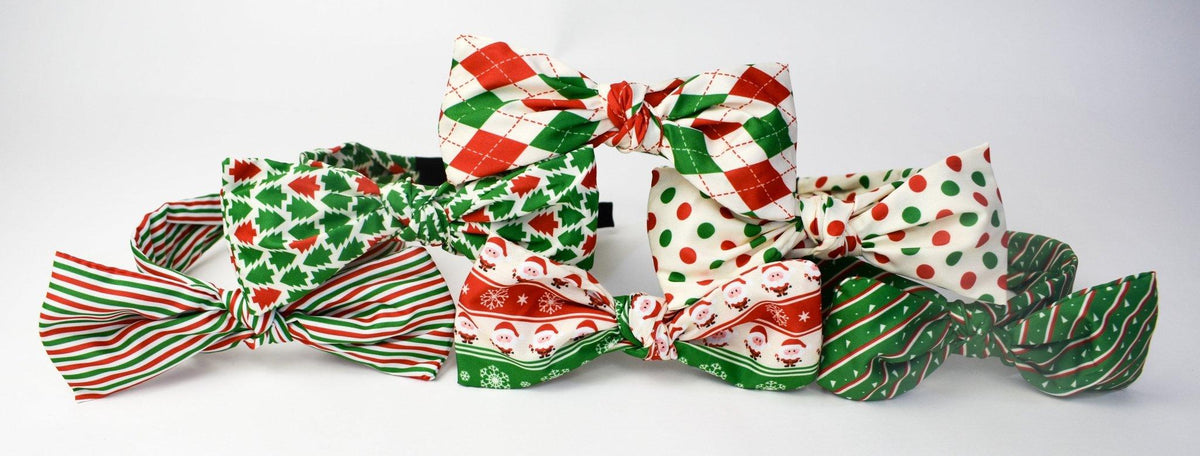 The Christmas Bow Headband - Deadwood South Boutique & Company LLC
