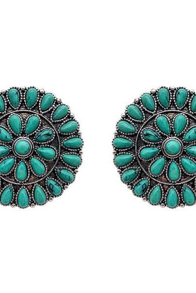 The Concho Fashion Earrings - Deadwood South Boutique & Company LLC