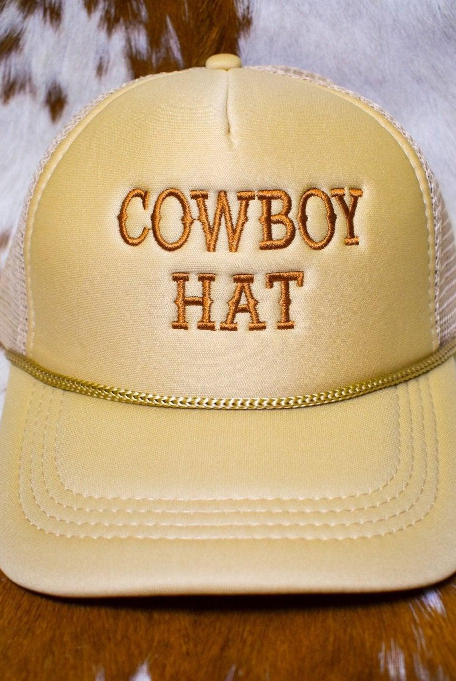 The "Cowboy Hat" Trucker Cap - Deadwood South Boutique & Company LLC