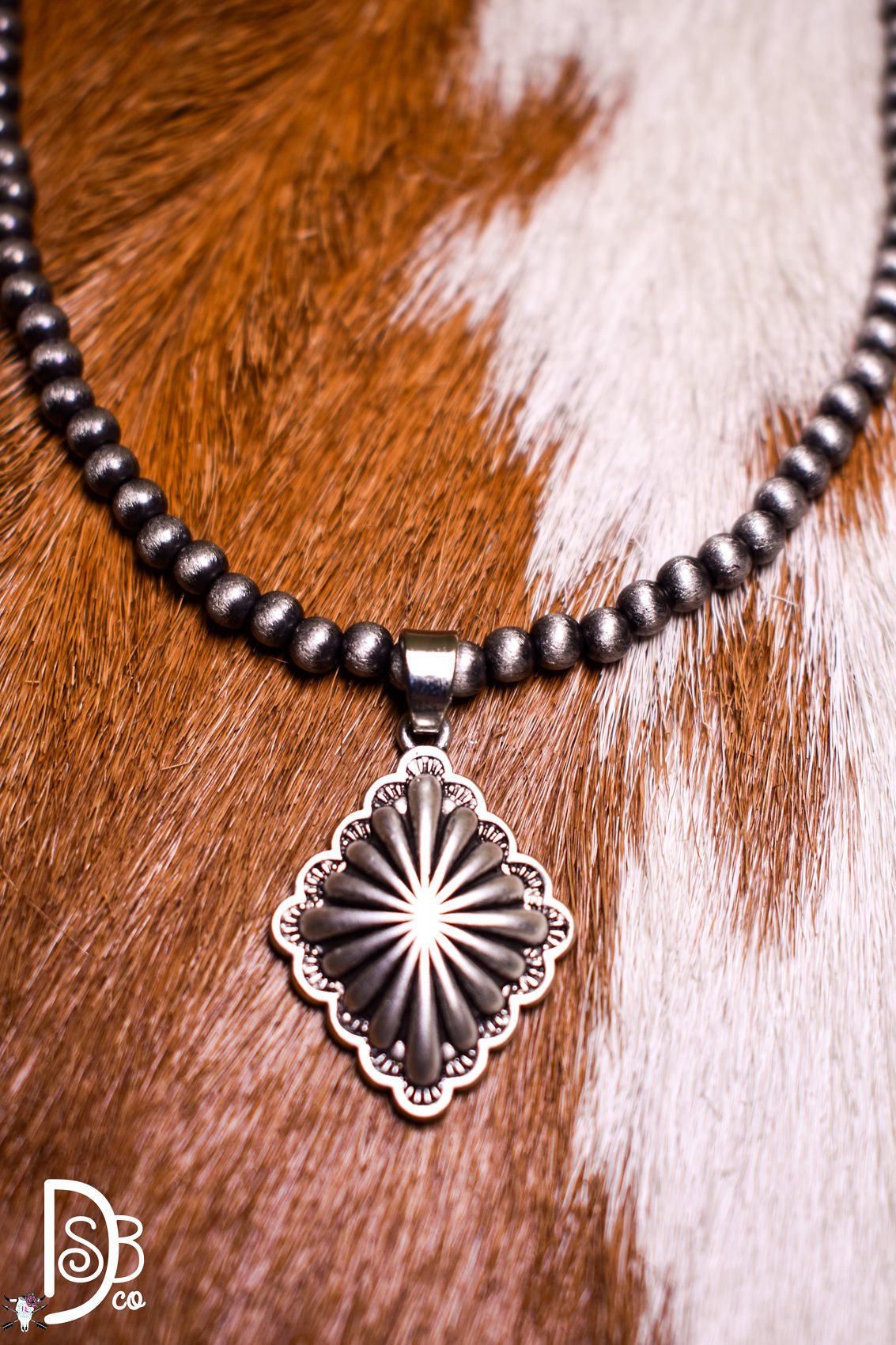 The Diamond Concho Beaded Necklace - Deadwood South Boutique & Company LLC