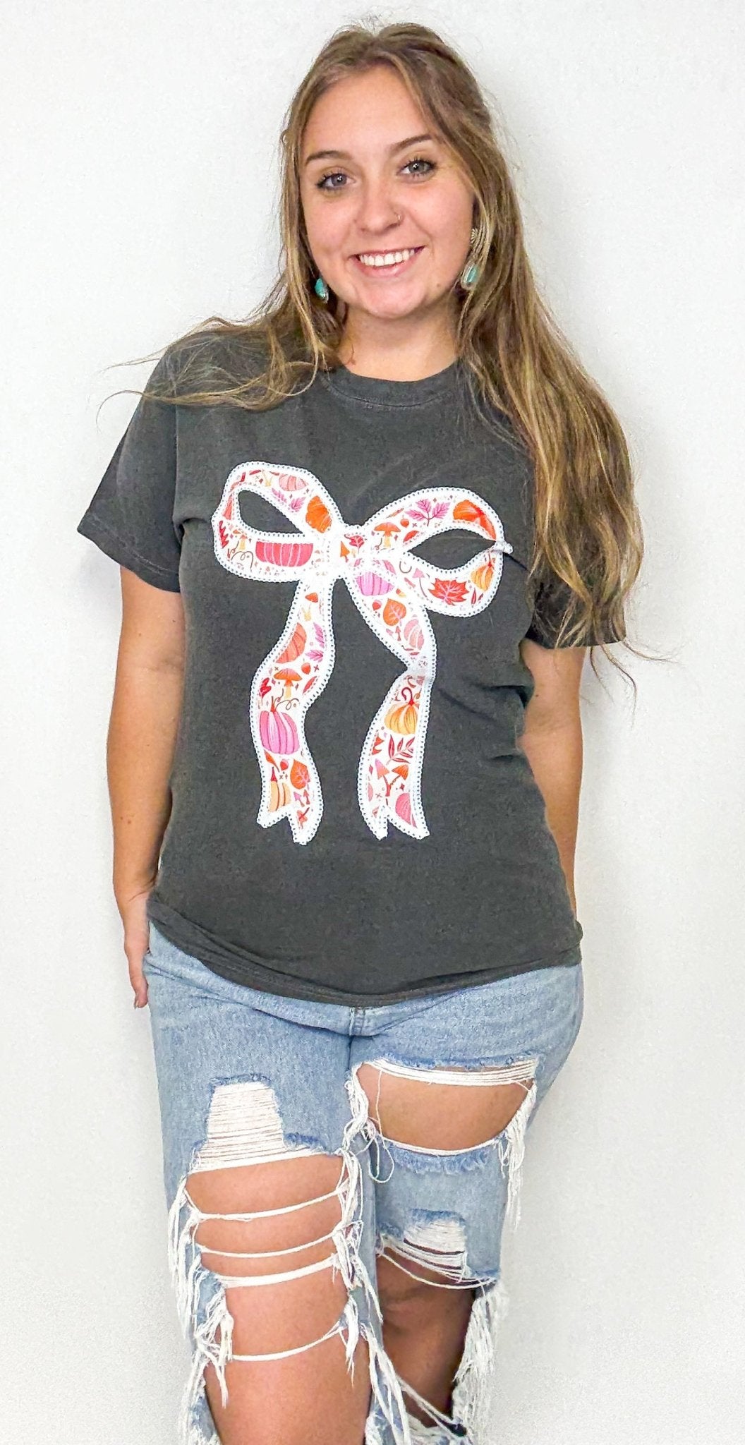 The Fall Bow Graphic Tee - Deadwood South Boutique & Company LLC
