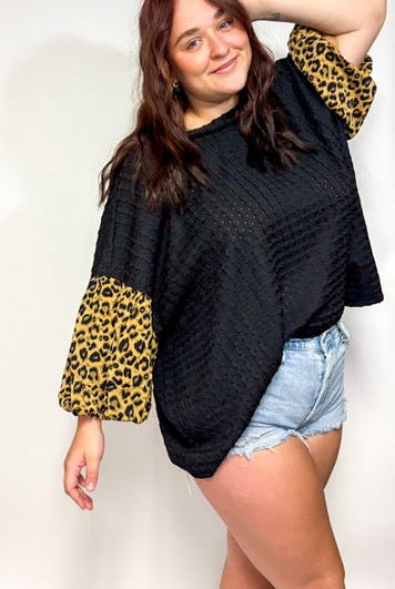 The Lola Leopard Plus Top - Deadwood South Boutique & Company LLC