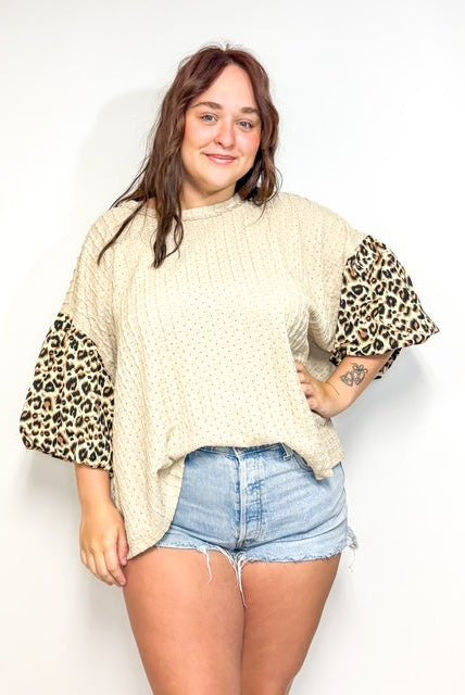 The Lola Leopard Plus Top - Deadwood South Boutique & Company LLC