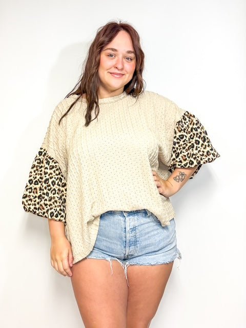 The Lola Leopard Plus Top - Deadwood South Boutique & Company LLC