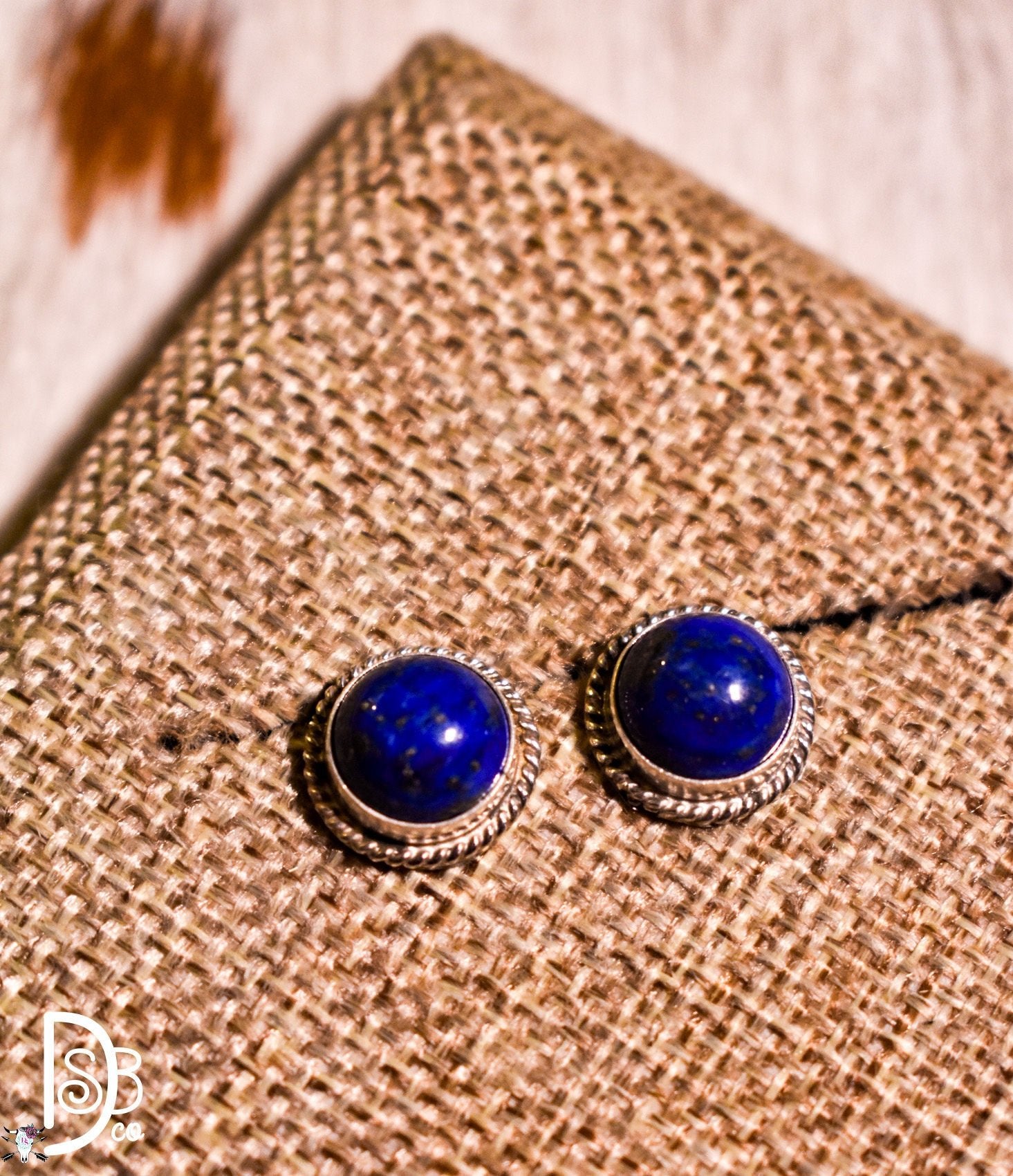 The Minnie Sterling & Lapis Studs - Deadwood South Boutique & Company LLC