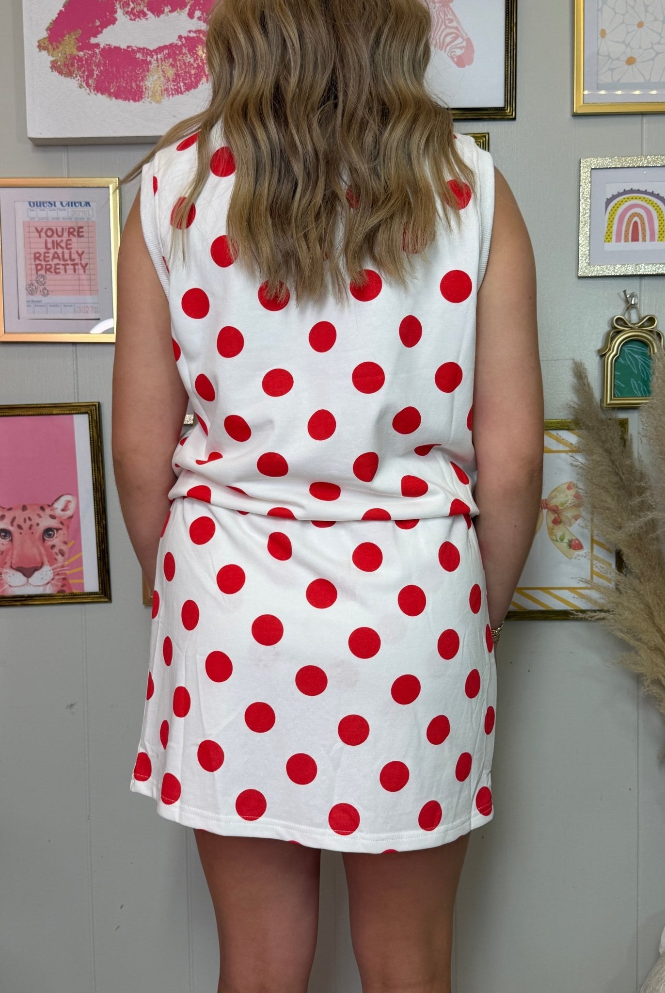 The Monroe Polka Dot Skort Set - Deadwood South Boutique & Company LLC
