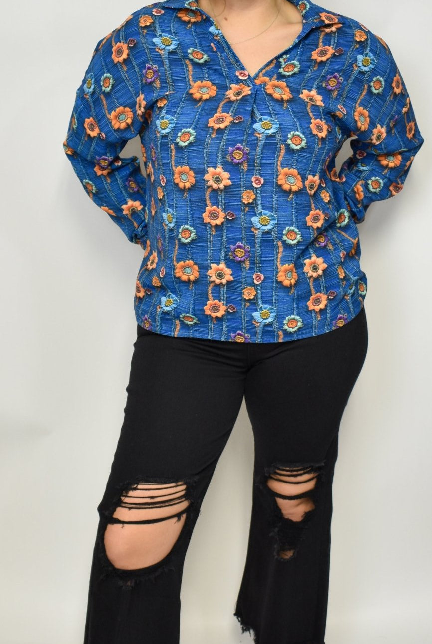 The Paige V - Neck Long Sleeve - Deadwood South Boutique & Company LLC