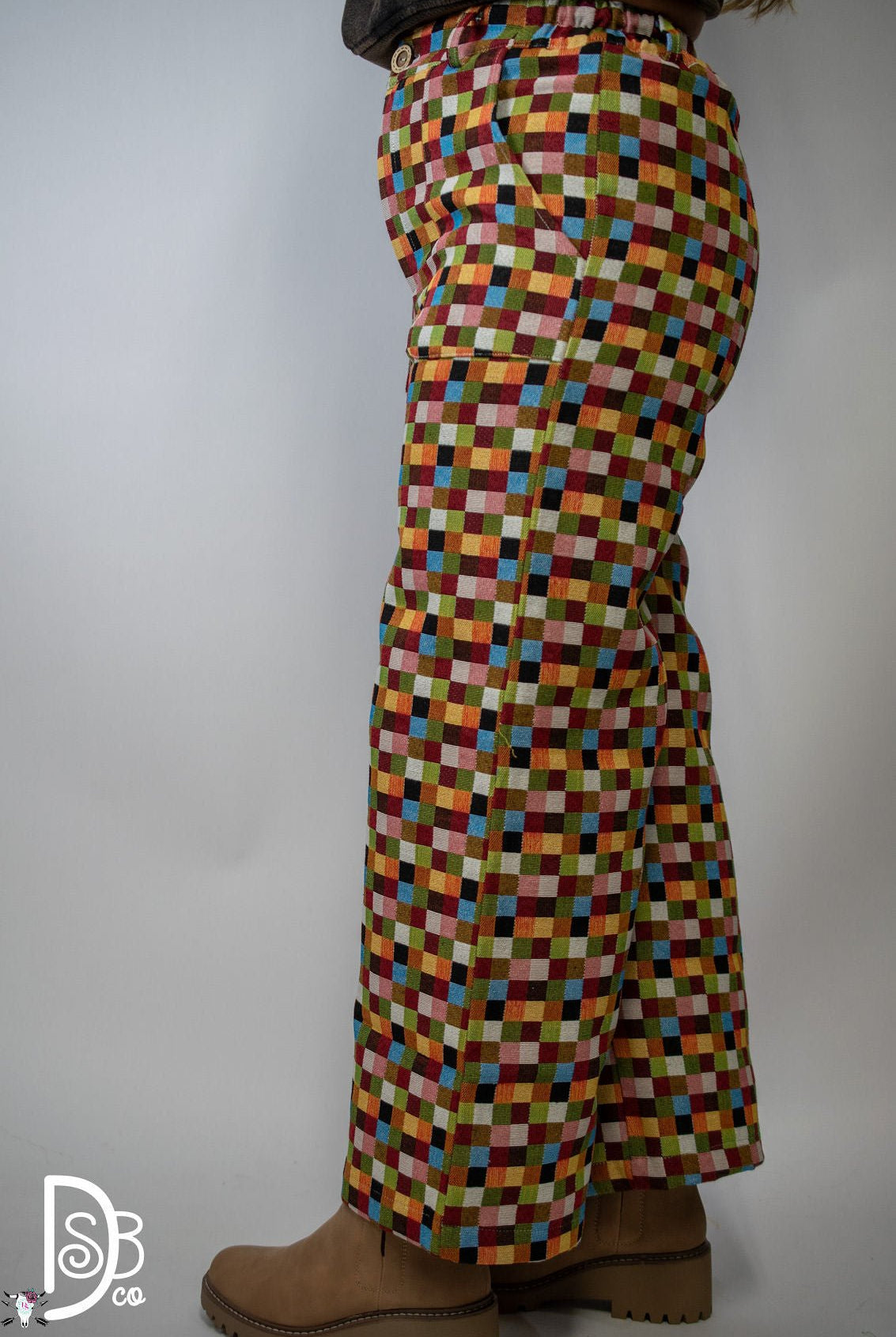 The Patchwork Checkered Pants - Deadwood South Boutique & Company LLC