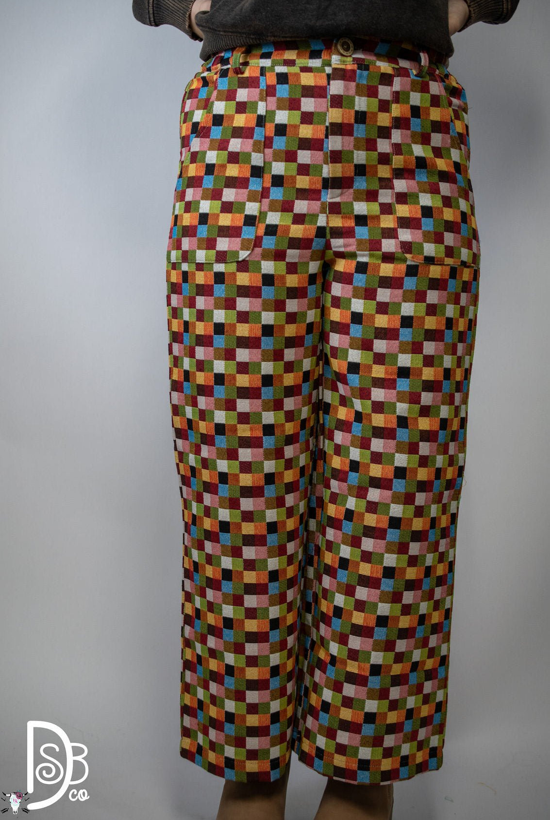 The Patchwork Checkered Pants - Deadwood South Boutique & Company LLC