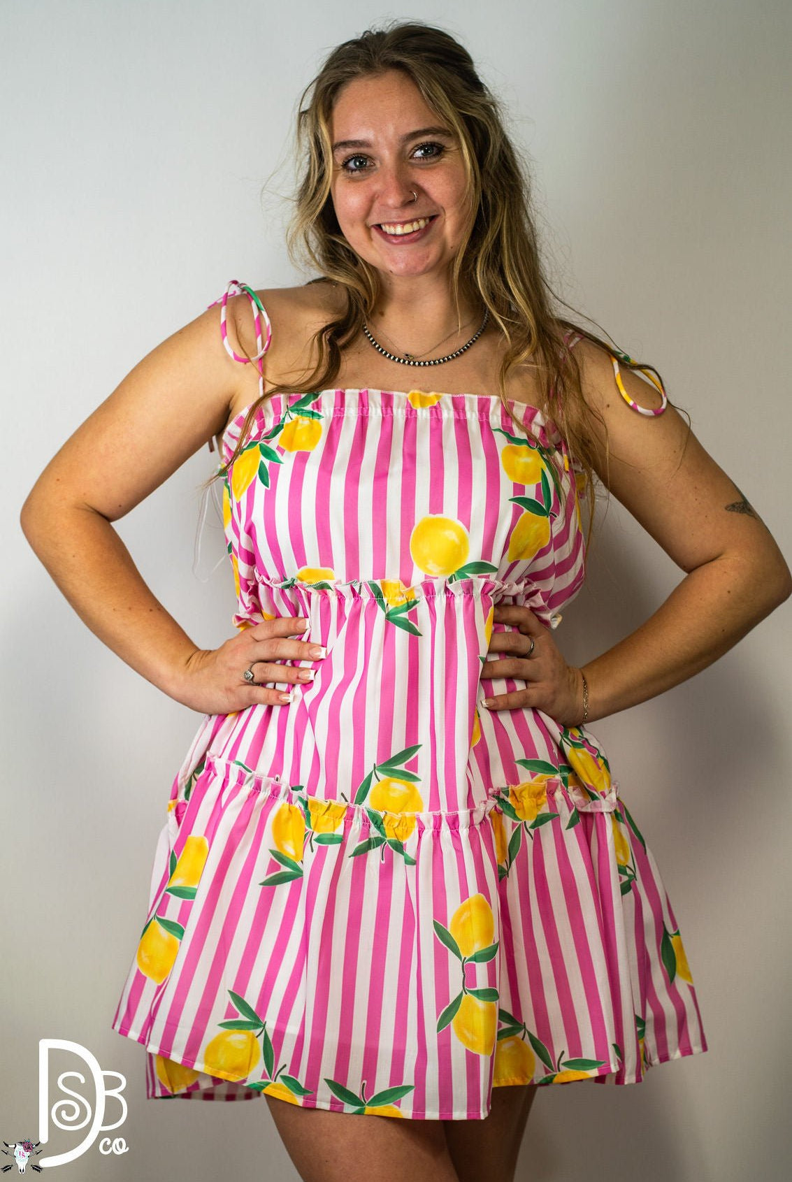 The Pink Lemonade Striped Dress - Deadwood South Boutique & Company LLC