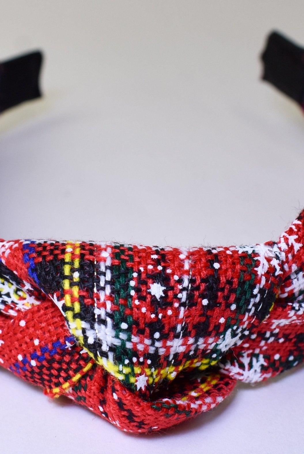 The Plaid Knotted Headband - Deadwood South Boutique & Company LLC