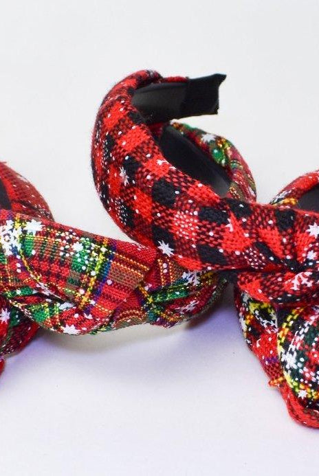 The Plaid Knotted Headband - Deadwood South Boutique & Company LLC
