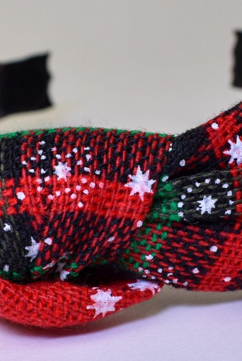 The Plaid Knotted Headband - Deadwood South Boutique & Company LLC